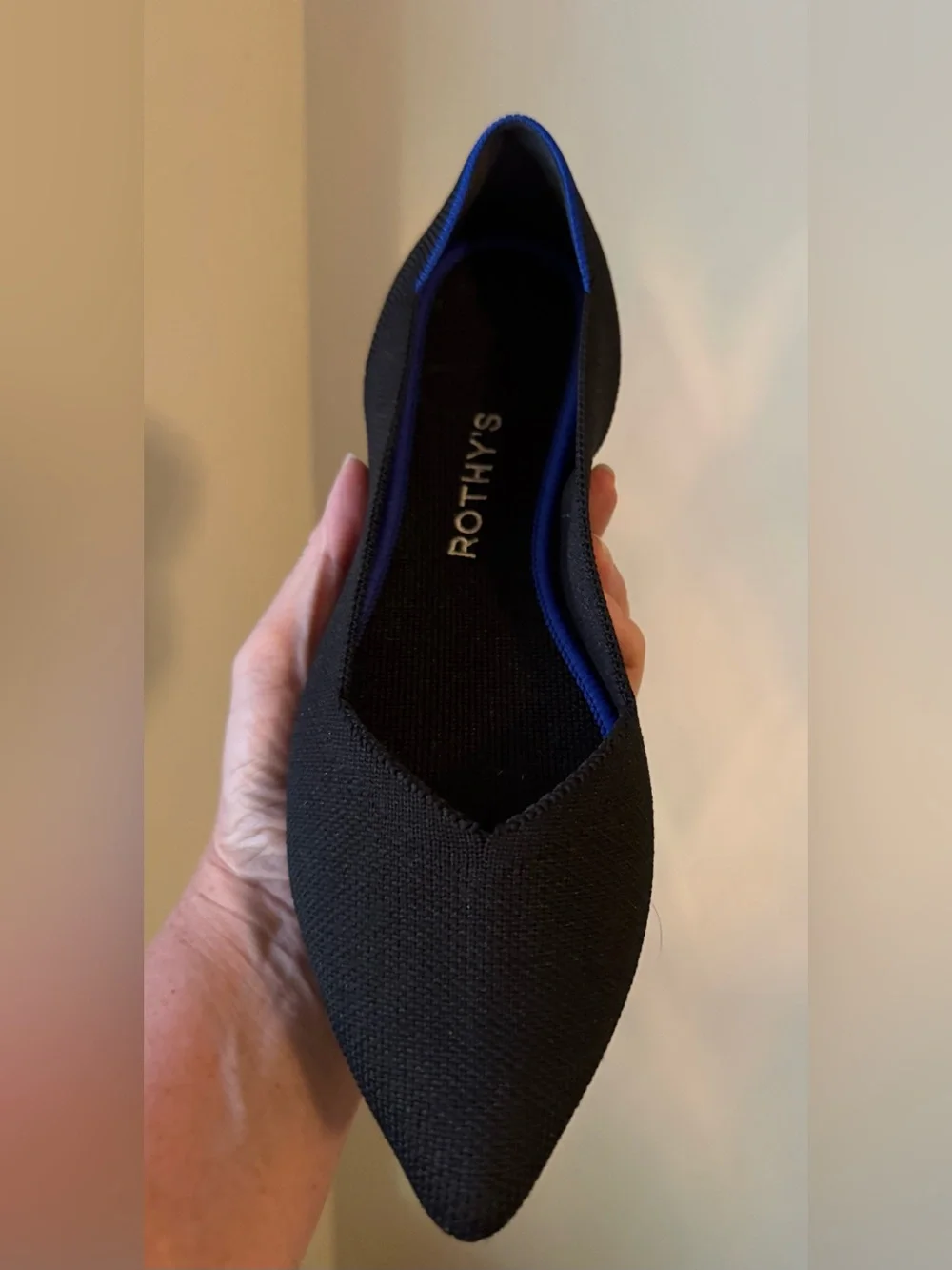 Rothy’s the Point Loafer, black, size 8